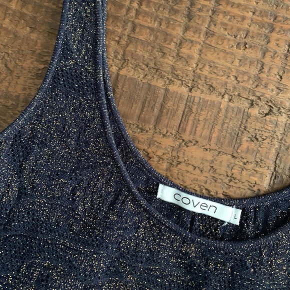 Sparkly Sleeveless Woven Tank - Picture 2 of 4